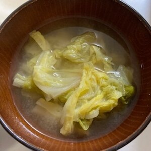 白菜の味噌汁